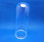 High Temperature Resistance Custom Clear Sealed Quartz Tube With Flange Large Diameter