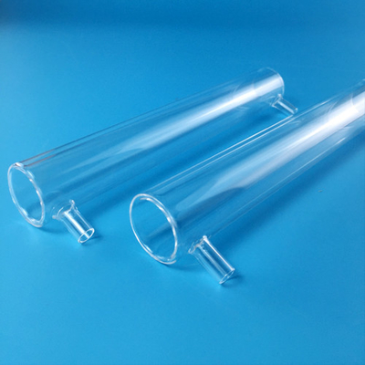 60mm Diameter Double Layer Quartz Glass Tube Fused