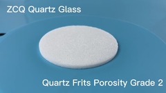 Porous Quartz Frits Porosity Grade 2 40 To 100 Micron Circular Shape