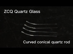 Thanh thạch anh trong suốt Bề mặt nhẵn thanh thủy tinh hình nón cong