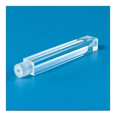 Clear Fused Quartz Tube One End Outer Circular Inner Rectangular Other End With Bell Mouth - Fully Customizable