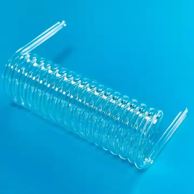 Customized Quartz Spiral Tube High Temperature Corrosion Resistant Quartz Glass Tube of Various Sizes