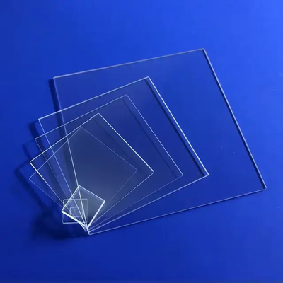 Affordable Quartz Glass Plate Set Multiple Sizes 1mm 1.3mm 1.6mm 2mm Transparent Oval Ground Silica Sheet for Lab Equipment