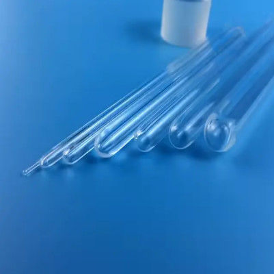 Customized One End Closed Quartz Glass Tube With High Density Of 6.91g/cm3