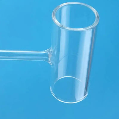 Solar Energy Compatible Clear Quartz Glass Tee Pipe With 2.2g/cm3 Density