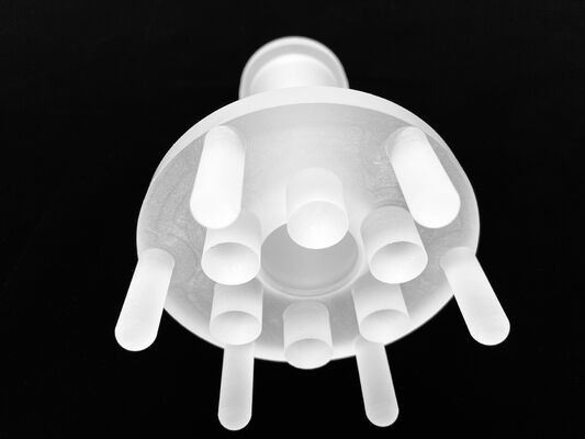 Machining Quartz Glass Thread Parts Custom High Temperature