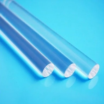 High Temperature Corrosion Resistant Clear Quartz Glass Rods Fused Silica Bars