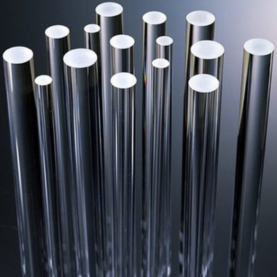 High Temperature Corrosion Resistant Clear Quartz Glass Rods Fused Silica Bars