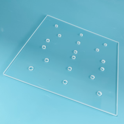 Standard Dimension Quartz Glass Sheet Ultra High Flatness For 9 Inch Wafer
