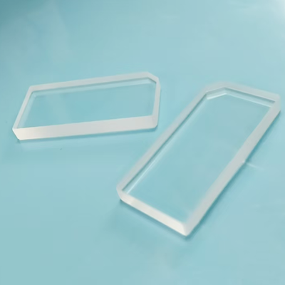 Smooth Surface Fused Quartz Plate Precision Optical Glass Components 46.6×21.66×5mm