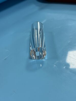 Grooved Inner Wall Quartz Conical Tube Φ30×Φ25×100 Corrosion Resistance