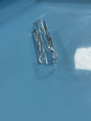 Grooved Inner Wall Quartz Conical Tube Φ30×Φ25×100 Corrosion Resistance