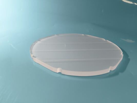 Coated Glass Carrier Stage 150mm Diameter 6mm Thick Optical Coating Surface